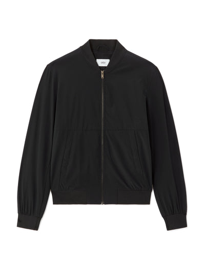 Celio Solid  Polyester Black Jackets