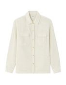 Celio* Men Off White Solid Oversized Polyester Shirts