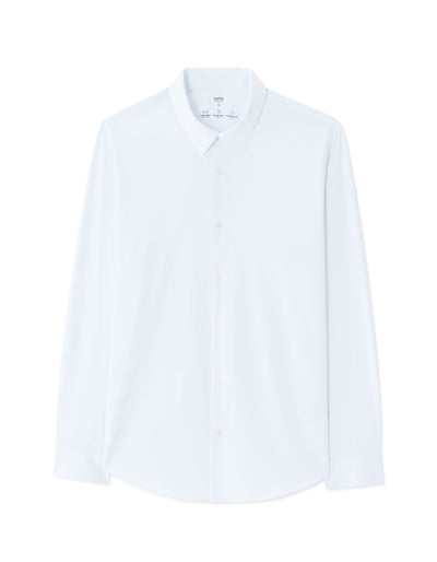 Celio Solid Slim Fit Polyester White Shirts