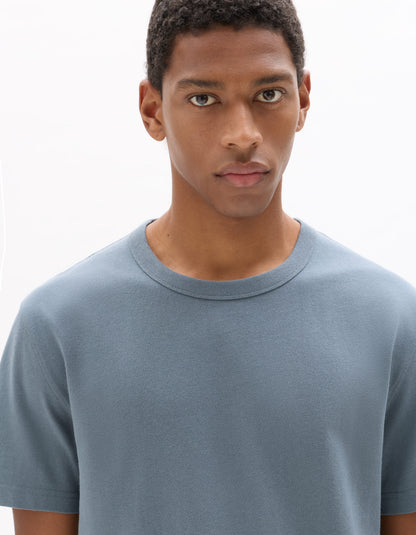 Celio Solid Regular Fit Cotton Grey Tshirts