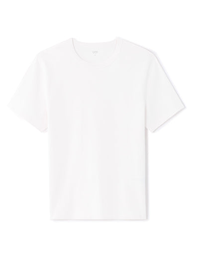 Celio Solid Regular Fit Cotton White Tshirts