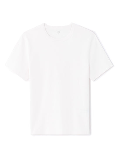 Celio Solid Regular Fit Cotton White Tshirts