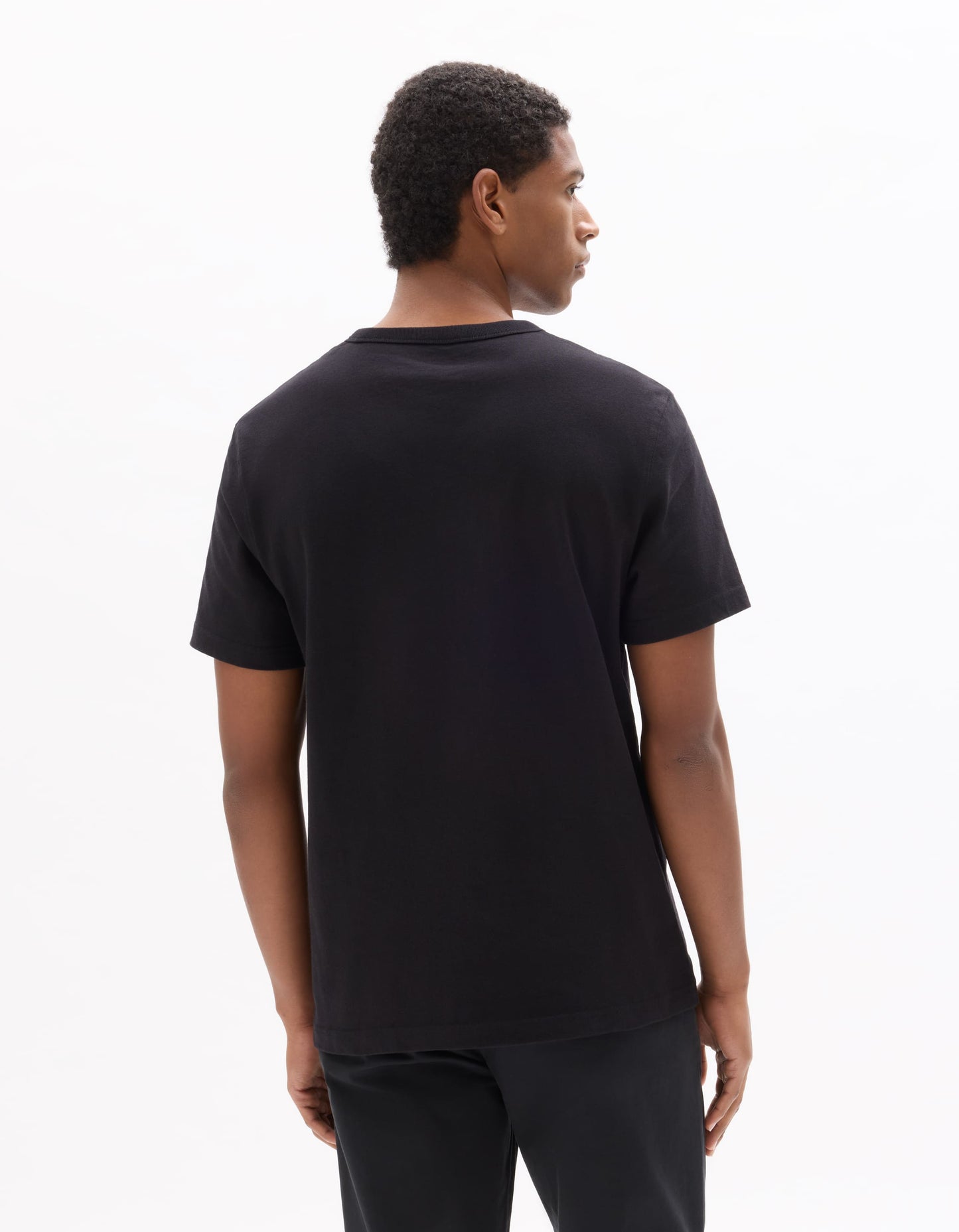 Celio Solid Regular Fit Cotton Black Tshirts