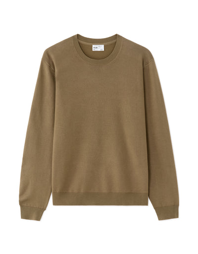 Regular Fit Poly Viscose Solid Crew Neck Sweaters - Grey