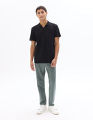 Slim Fit Polyester Trousers - Green