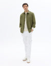 Celio* Regular Fit Olive Solid Men Cotton Shirts