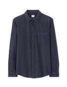 Celio* Navy Blue Cotton Men Solid Regular Fit Shirts