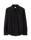 Celio* Regular Fit Men Solid Black Cotton Shirts