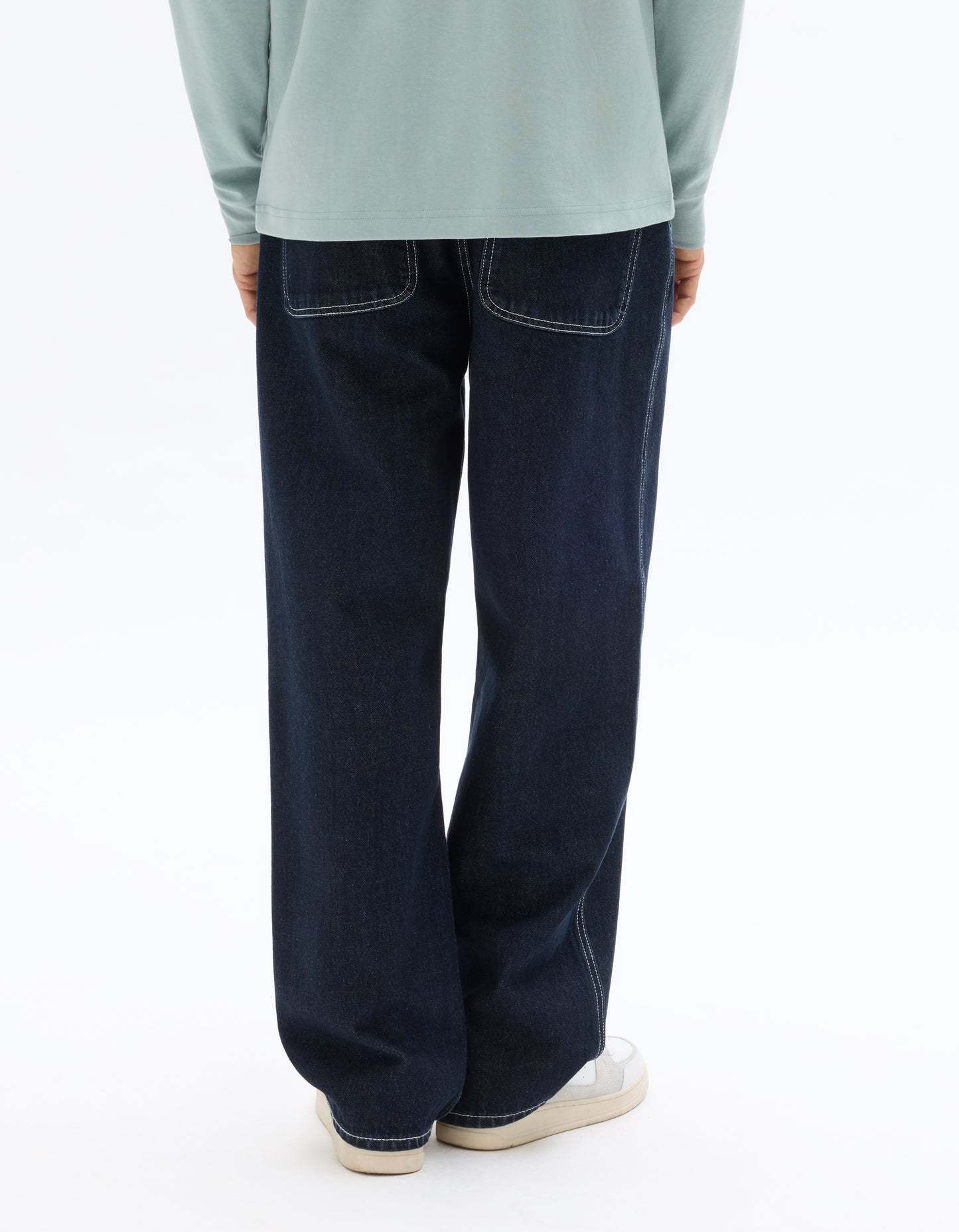 Celio* Men Blue Solid Baggy Fit Cotton Jeans
