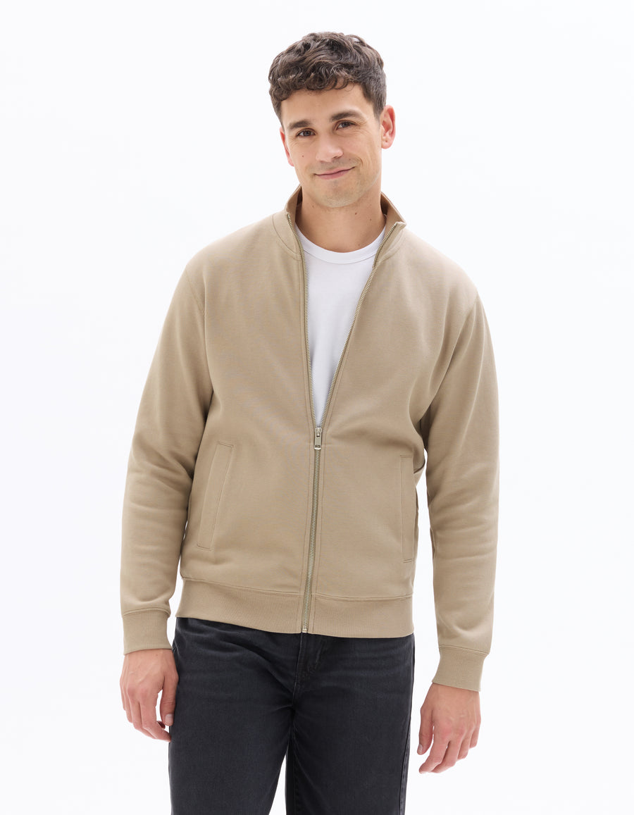 Regular Fit Poly-100% Cotton Solid High Neck Sweaters