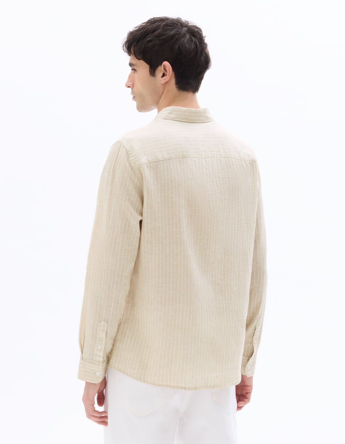Regular Fit Linen Solid Shirt - Natural