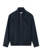 Regular Fit Poly-Cotton Solid High Neck Jackets