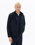 Regular Fit Poly-Cotton Solid High Neck Jackets