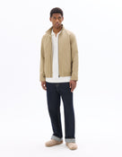 Regular Fit Poly-Cotton Solid High Neck Jackets