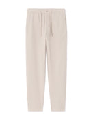 Slim Fit Cotton Blend Trousers - Beige