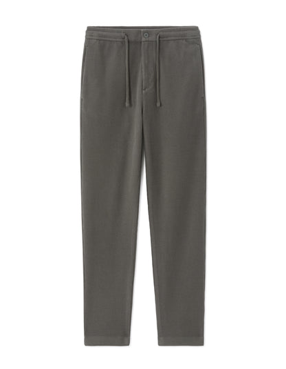 Celio Textured Straight Fit Cotton-Poly-Blend Khaki Trousers