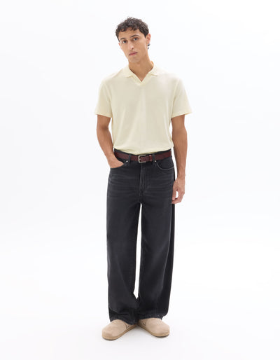 Celio Solid Regular Fit Cotton Off White Tshirts