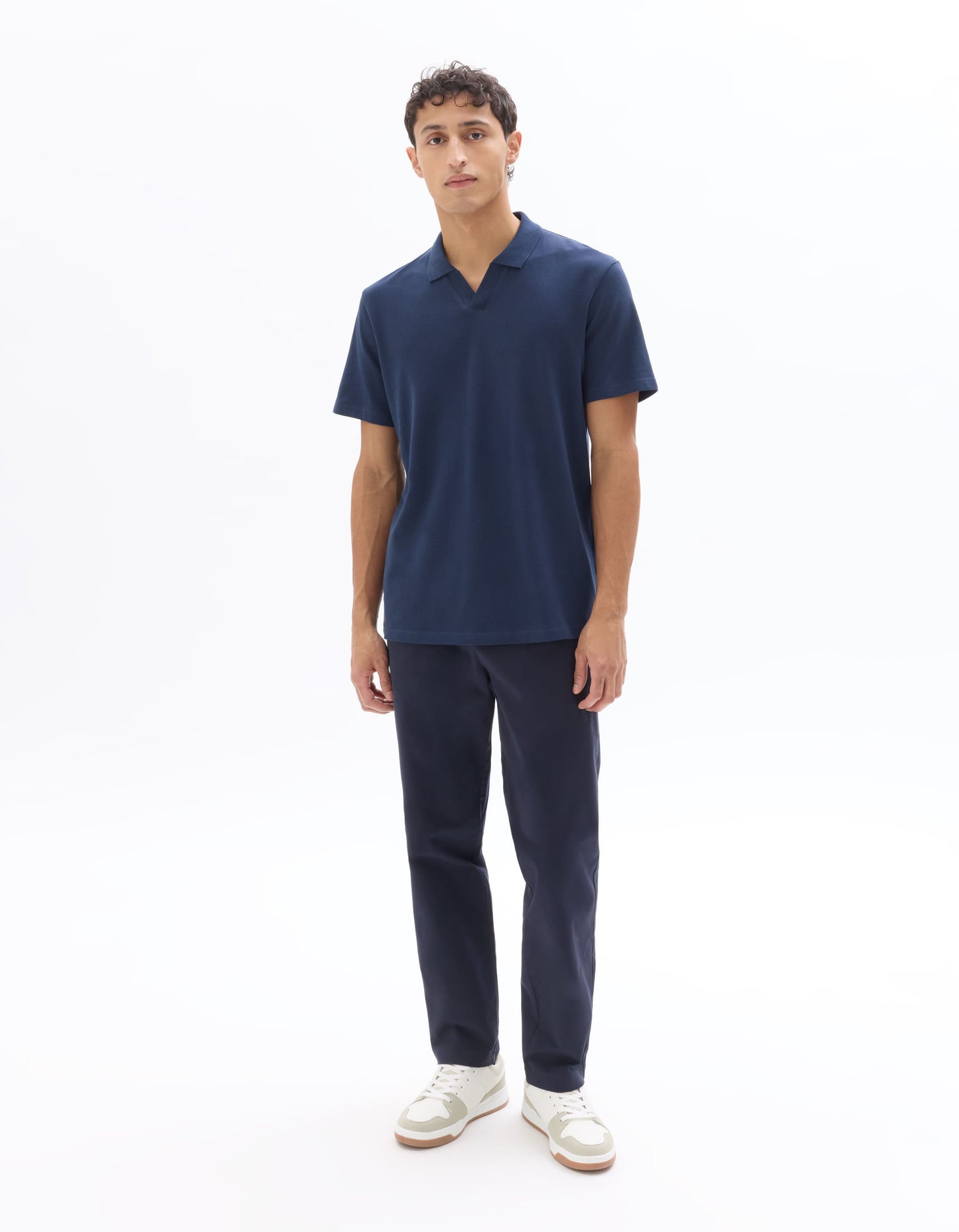 Celio Solid Regular Fit Cotton Navy Tshirts