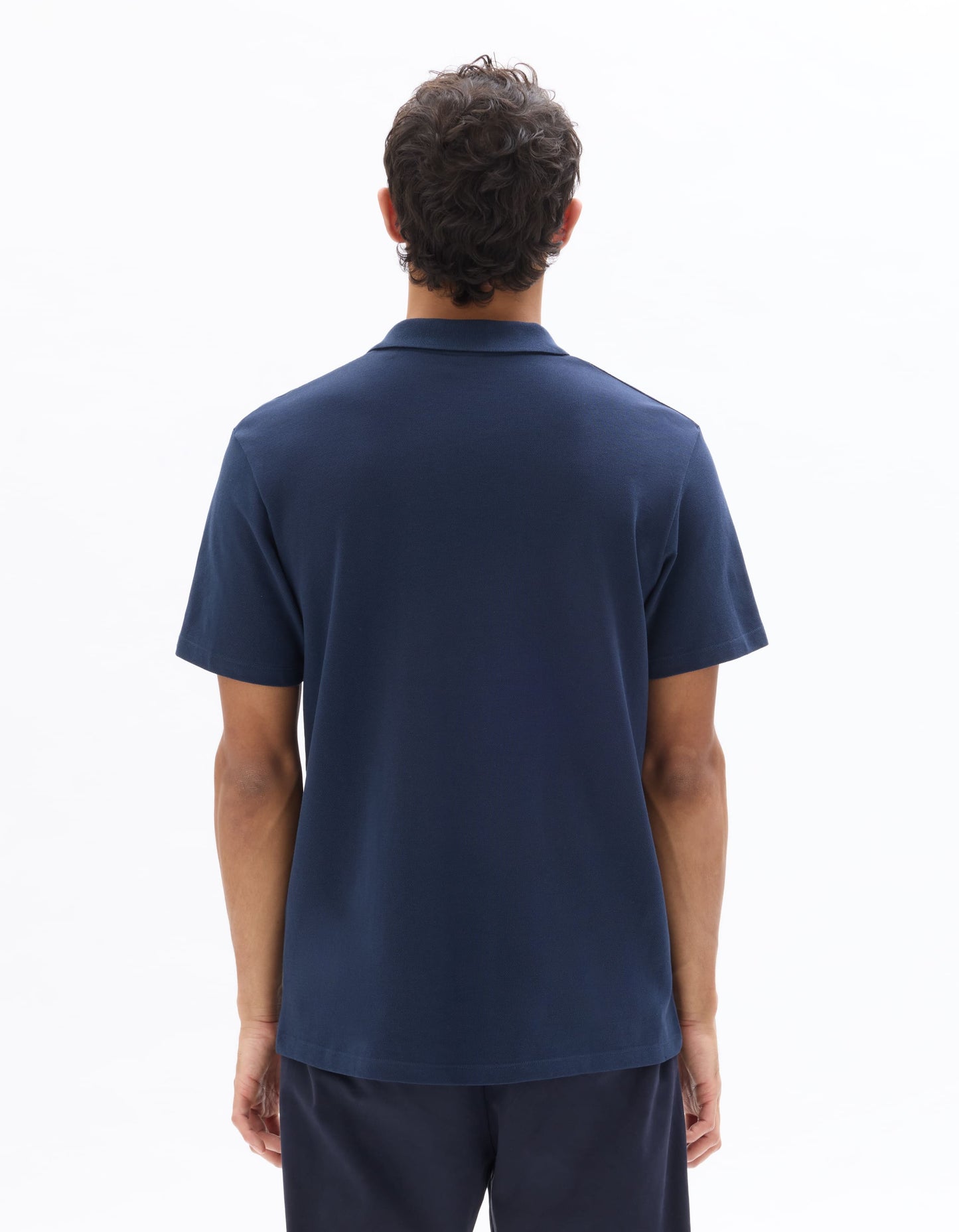 Celio Solid Regular Fit Cotton Navy Tshirts