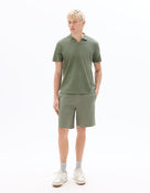 Celio Solid Regular Fit Cotton Green Tshirts