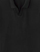 Celio* Solid Regular Fit Cotton Polo Tshirt-Black