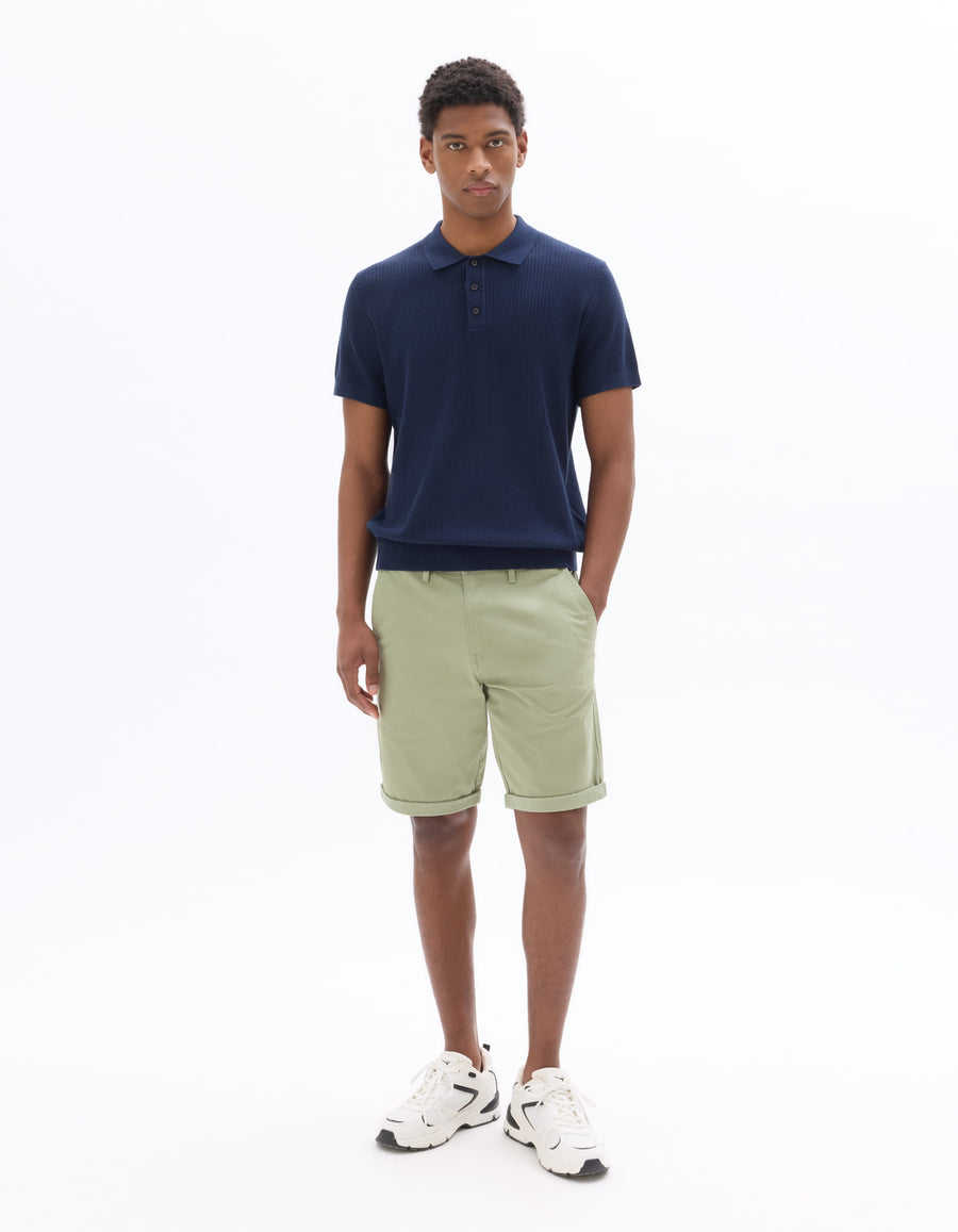 Celio Solid Regular Fit Cotton Navy Tshirts
