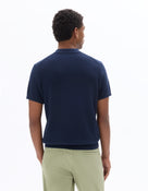 Celio Solid Regular Fit Cotton Navy Tshirts