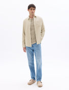 Celio Waffle Regular Fit Cotton Grey Shirts