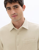 Celio Waffle Regular Fit Cotton Grey Shirts
