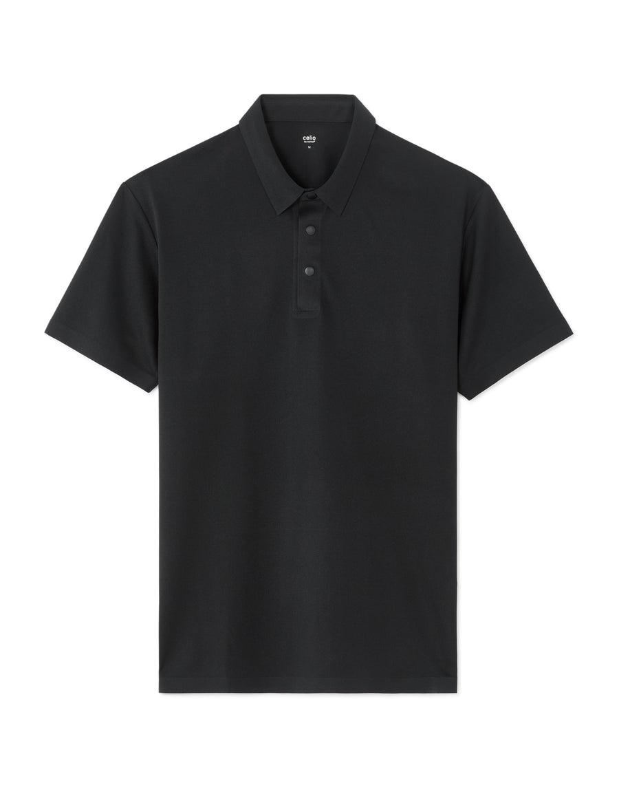 Celio Solid Regular Fit Polyester Black Tshirts