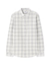 Celio* Men Grey Checked Regular Fit Cotton Shirts