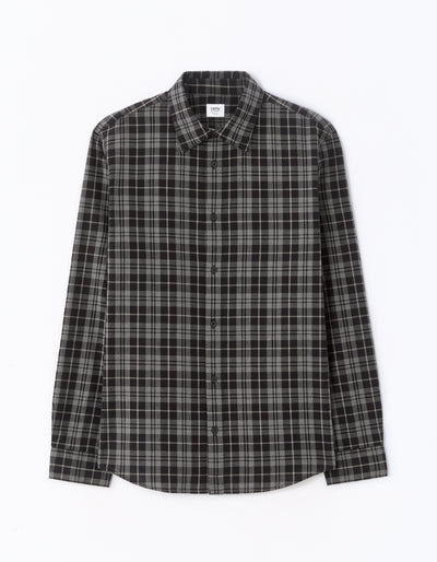 Celio* Men Black Checked Regular Fit Cotton Shirts