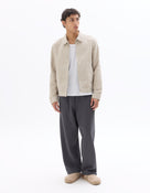 Celio Solid Slim Fit Cotton Beige Jackets