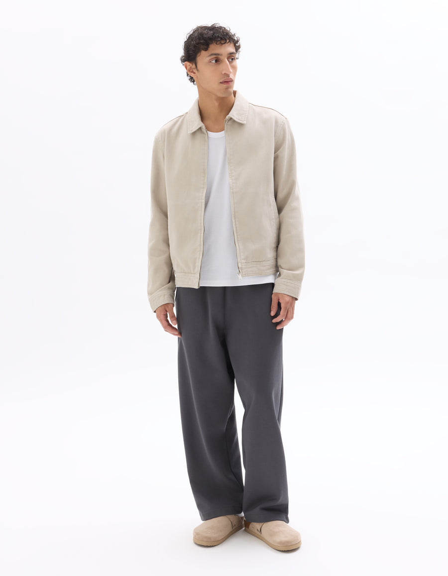 Celio Solid Slim Fit Cotton Beige Jackets