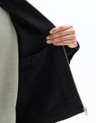 Celio Solid Slim Fit Cotton Black Jackets
