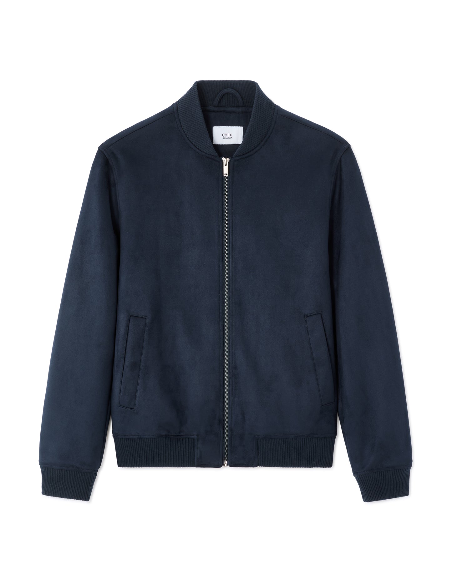 Celio Solid  Polyester Navy Jackets
