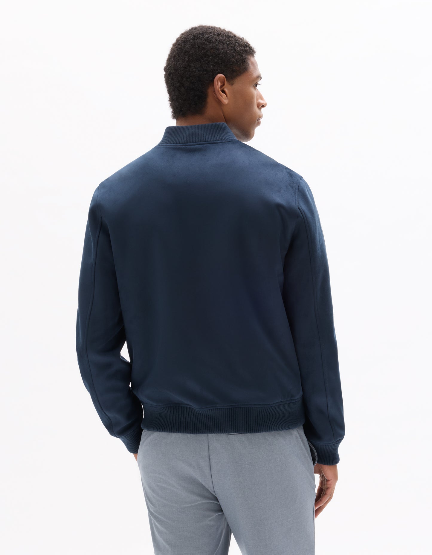 Celio Solid  Polyester Navy Jackets