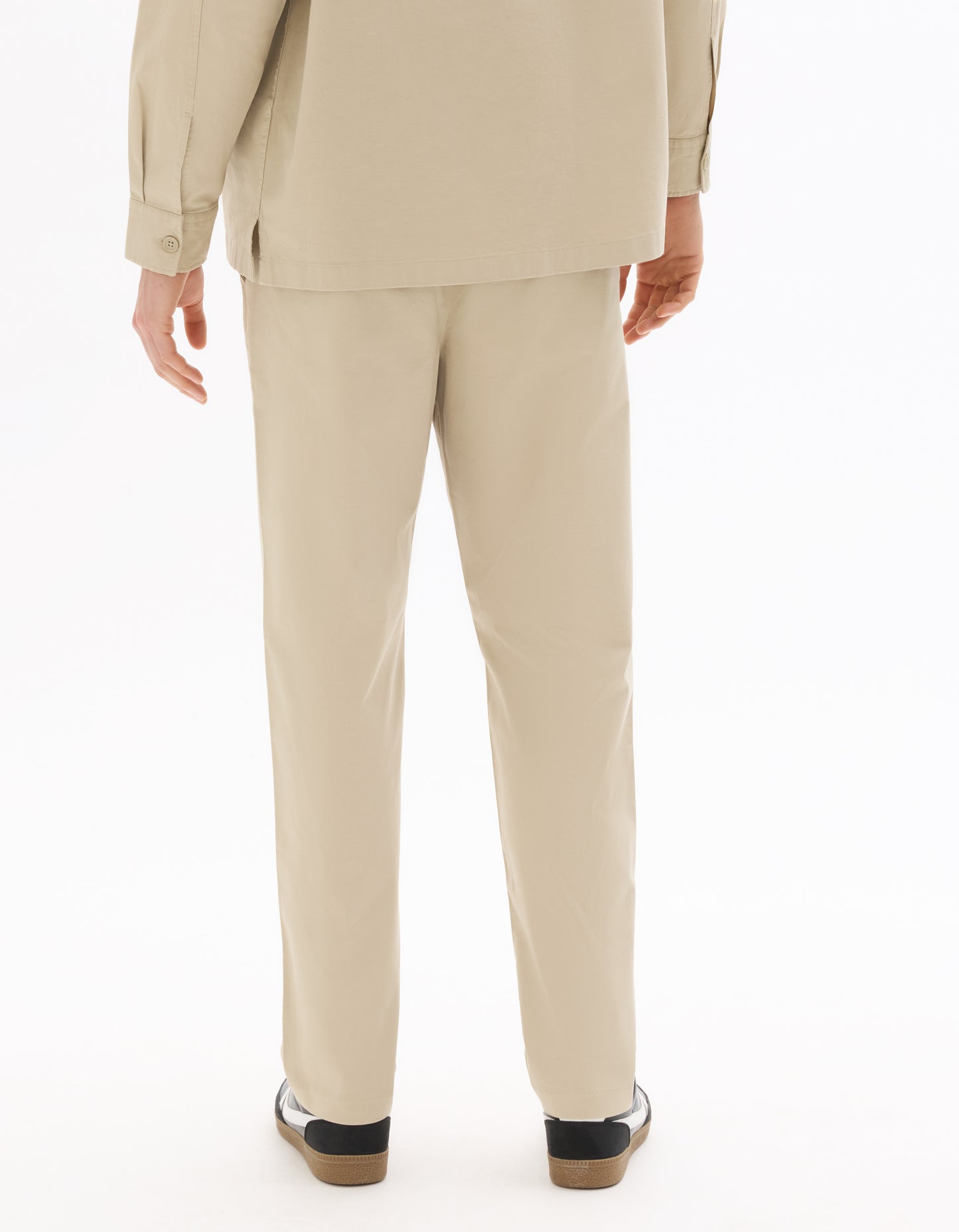 Celio Solid Regular Fit Cotton Beige Trousers