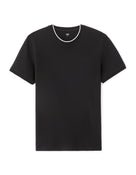 Celio Solid Regular Fit Cotton Black Tshirts
