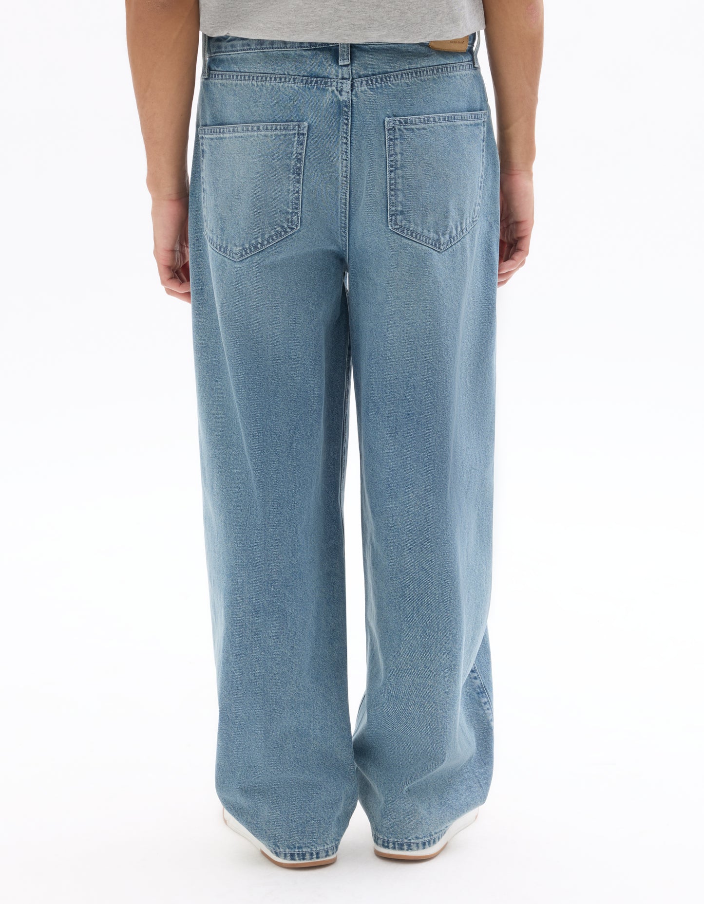 Celio Mens Blue Twill Baggy Fit Cotton Jeans