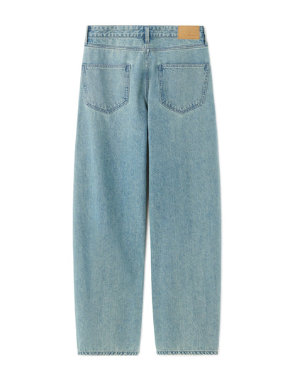 Celio Mens Blue Twill Baggy Fit Cotton Jeans
