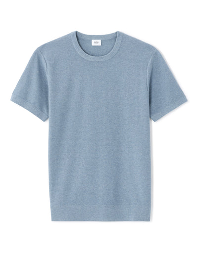Celio Solid Regular Fit Cotton Blue Tshirts