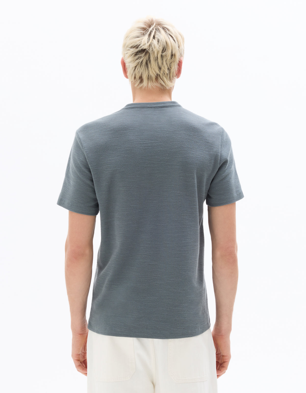 Regular Fit 100% Cotton Solid Tshirts - Grey