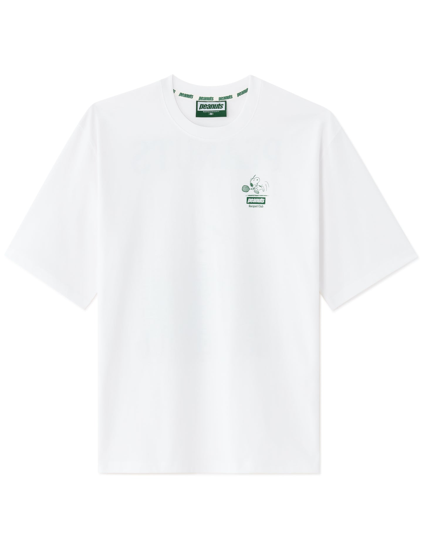 Peanuts Regular Fit 100% Cotton Printed Crew Neck T-Shirts - White