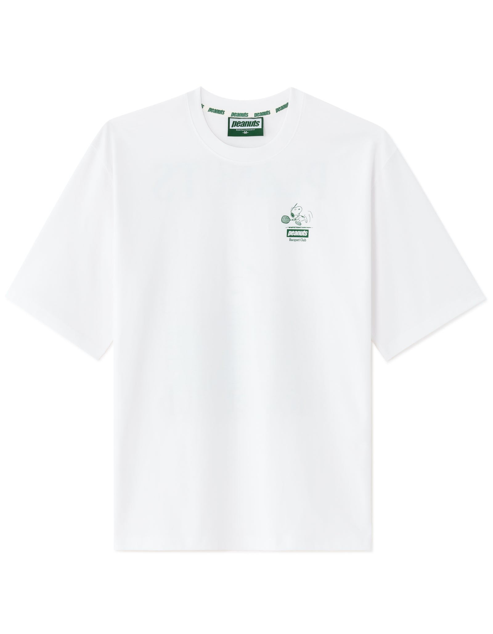Peanuts Regular Fit 100% Cotton Printed Crew Neck T-Shirts - White