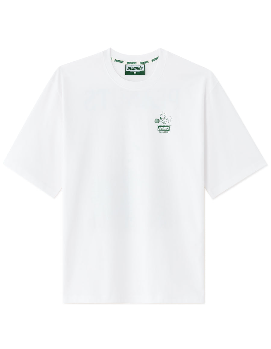 Peanuts Regular Fit 100% Cotton Printed Crew Neck T-Shirts - White