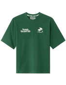 Peanuts Regular Fit 100% Cotton Printed Crew Neck T-Shirts - Green