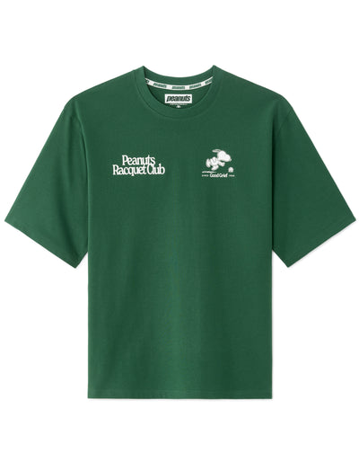 Peanuts Regular Fit 100% Cotton Printed Crew Neck T-Shirts - Green