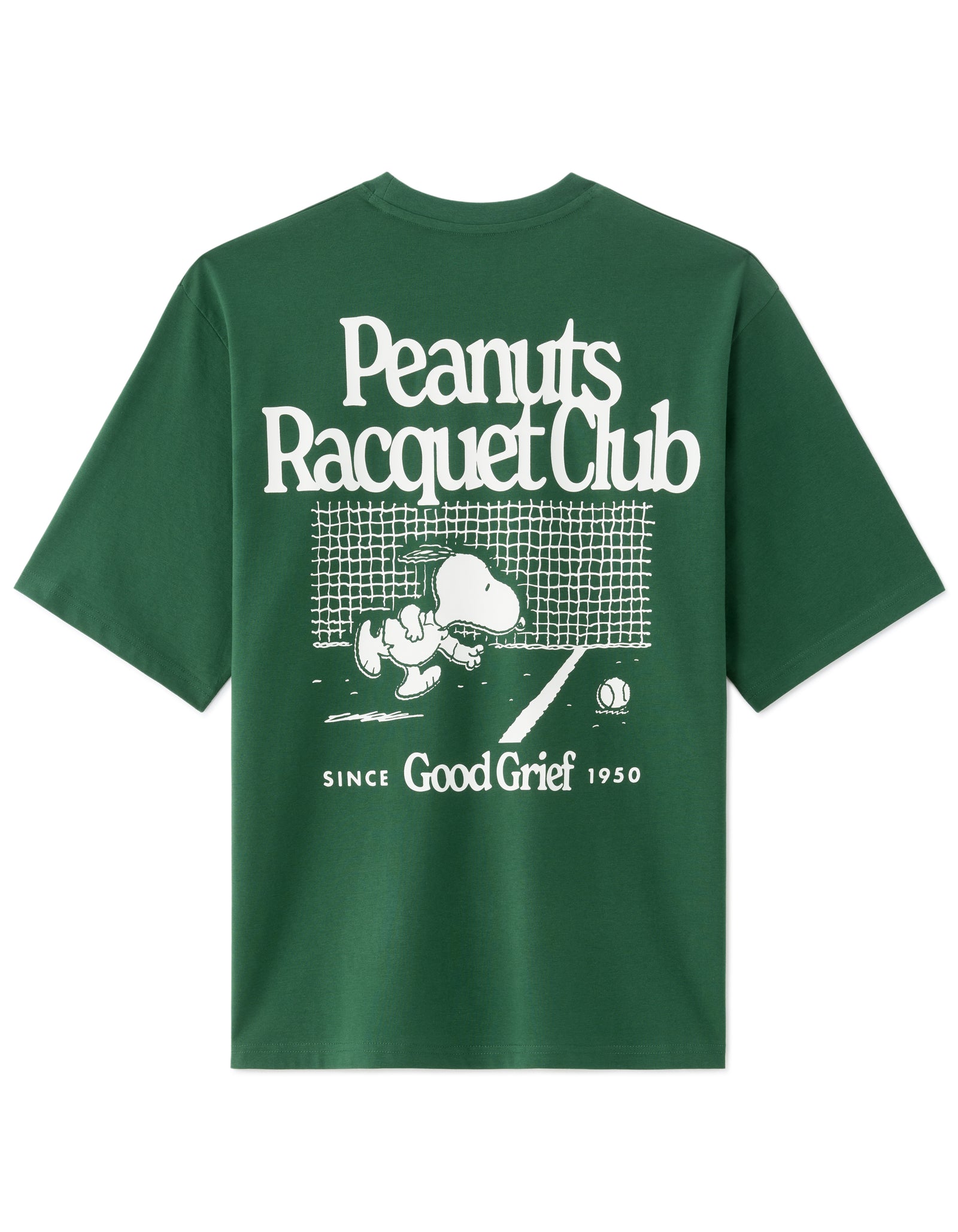 Peanuts Regular Fit 100% Cotton Printed Crew Neck T-Shirts - Green