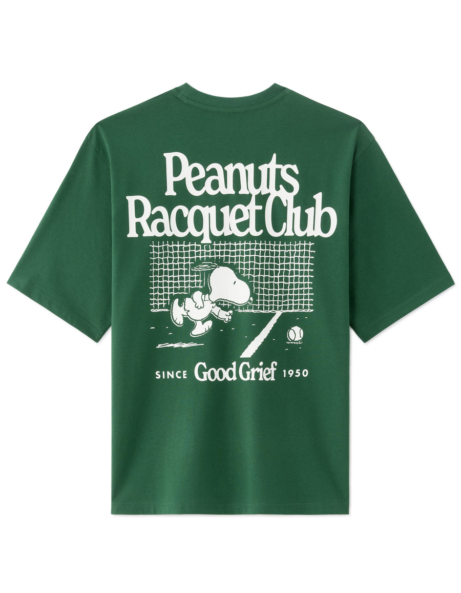 Peanuts Regular Fit 100% Cotton Printed Crew Neck T-Shirts - Green